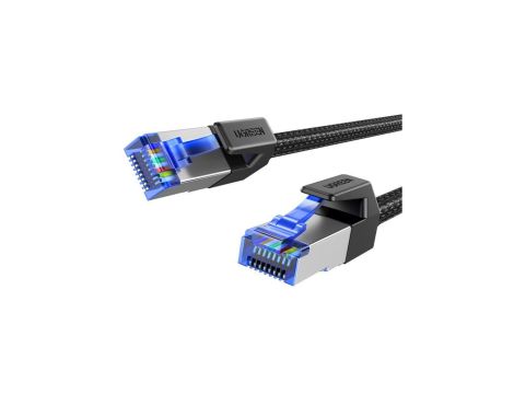 Kabel Ugreen NW153 Ethernet RJ45 Cat8 miedziany rdzeń 1.5m - czarny
