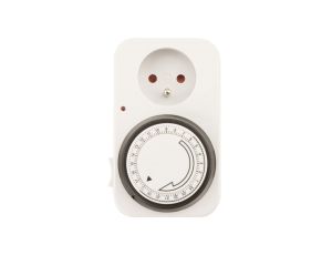 Programator czasowy mechaniczny (gniazdo) 16A 2P+Z dobowy TS-MF1 01001