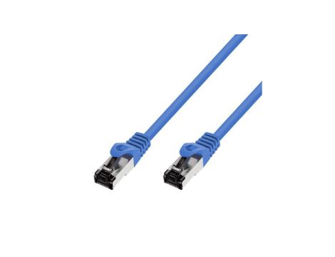 Patchcord LAN Miedź Kabel sieciowy skrętka Extralink Kat.8.1 S/FTP 20m 40G Niebieski