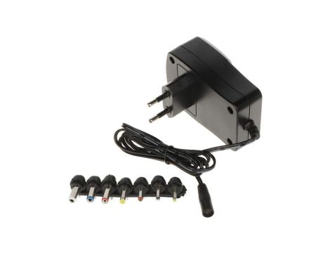 Zasilacz wtyczkowy uniwersalny 3-12V/1.2A/BL
