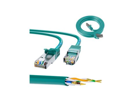 Patchcord LAN Miedź Kabel sieciowy skrętka 1Gbit/s Extralink Kat.6 FTP 2m