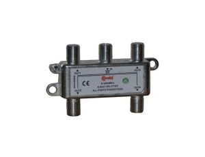 ROZGAŁĘŹNIK-SPLITER 5-2400 Mhz CORAB 4 DROŻNY Z PRZEJŚCIEM NAPIĘCIA