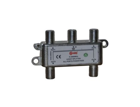 ROZGAŁĘŹNIK-SPLITER 5-2400 Mhz CORAB 4 DROŻNY Z PRZEJŚCIEM NAPIĘCIA