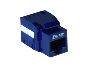 Gniazdo UTP RJ 45 kat. 6 keystone niebieskie DCN/FA-1090-8-C6