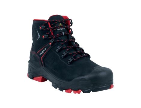 Trzewiki skórzane z nubuku, kolor Czarny, rozmiar: 48, COLIMA S3S