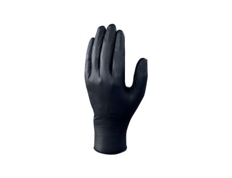 RĘKAWICE JEDNORAZOWE Z NITRYLU, NIEPUDROWANE, OPAKOWANIE 100, CZARNE, ROZMIAR 10/11, V1460B10010