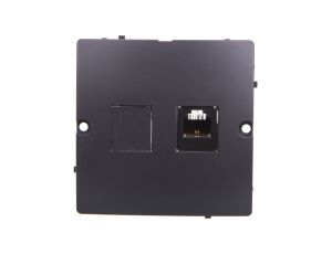 Simon Basic Gniazdo telefoniczne pojedyncze RJ11 grafit matowy BMTF1.02/28