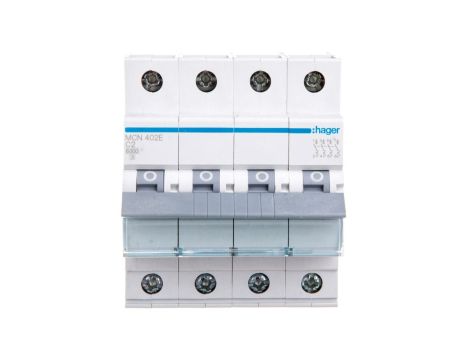 Wyłącznik nadprądowy 4P C 2A 6kA AC MCN402E