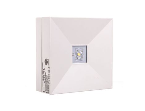 Oprawa awaryjna LOVATO II LED 2W (opt. universal) 240lm 1h jednozadaniowa biała LV2U/2W/C/1/SE/X/WH
