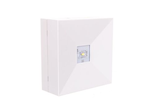 Oprawa awaryjna LOVATO II LED 2W (opt. universal) 240lm 3h jednozadaniowa biała LV2U/2W/C/3/SE/X/WH