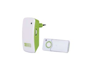 Dzwonek bezprzewodowy 100m 230V zielony P5740