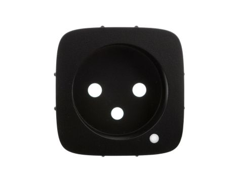 VALENA ALLURE Plakietka gniazda 2p+z z podświetleniem led czarny 754878