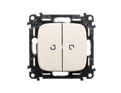VALENA ALLURE Łącznik podwójny wielofunkcyjny z podświetleniem kremowy 755196
