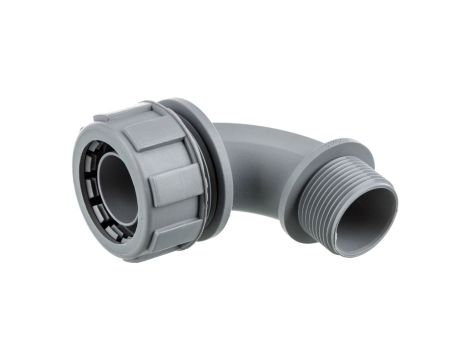 Dławnica kątowa do węża osłonowego M25 IP65 SILVYN MPC 90 stopni M25x1,5 GY czarna 55502367 /10 szt./
