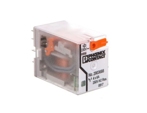 Przekaźnik osobny 4P 6A 230V AC REL-IR4/L-230AC/4X21 2903688 /10szt./