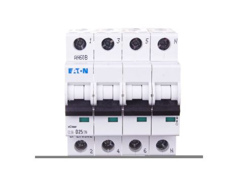 Wyłącznik nadprądowy 3P+N D 25A 6kA AC CLS6-D25/3N-DP 270502