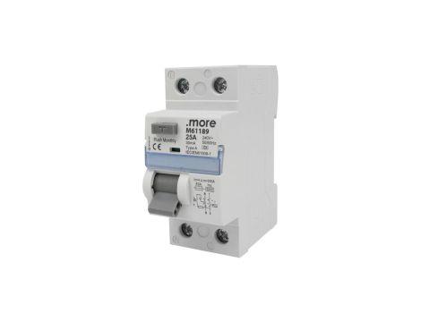 WYŁĄCZNIK RÓŻNICOWOPRĄDOWY A 6kA 2P 25A 30mA