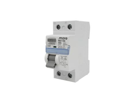 WYŁĄCZNIK RÓŻNICOWOPRĄDOWY AC 6kA 2P 40A 30mA