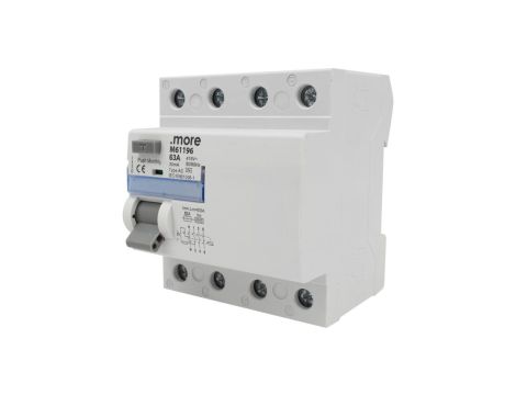 WYŁĄCZNIK RÓŻNICOWOPRĄDOWY AC 6kA 4P 63A 30mA