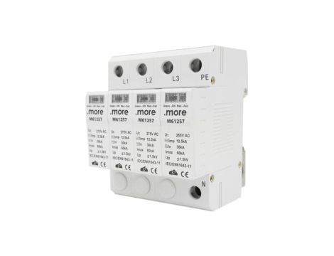 OGRANICZNIK PRZEPIĘĆ 3P+N 30KA B+C