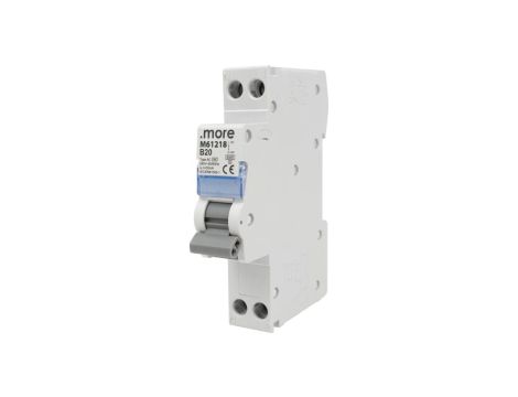 Wyłącznik różnicowo-prądowy z członem nadprądowym 1P B20A 30mA typA