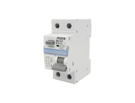 Wyłącznik różnicowo-prądowy z członem nadprądowym 2P B16A 30mA typAC