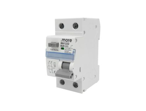 Wyłącznik różnicowo-prądowy z członem nadprądowym 2P B20A 30mA typAC