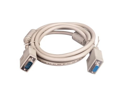 Kabel przedłużający SVGA Typ DSUB15/DSUB15, M/Ż beżowy 1,8m AK-310203-018-E