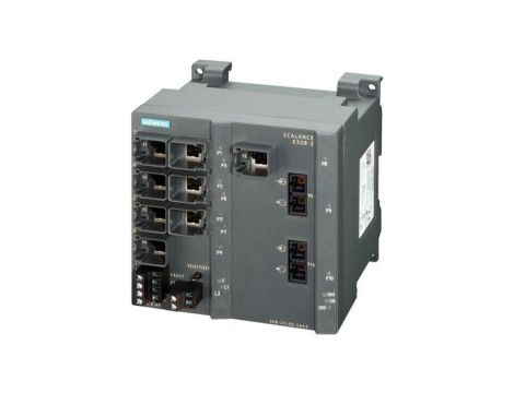 Switch zarządzalny SCALANCE X308-2, 2x 1000 Mbit/s MM SC, 1x 10/100/1000 Mbit/s i 7x 10/100 Mbit/s RJ45, 6GK5308-2FL10-2AA3