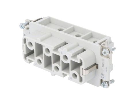 HC-HS06-I-UT-F Złącze prostokątne, żeńskie, il.pinów: 6, 41A, 400V, 6+PE, rozmiar B16