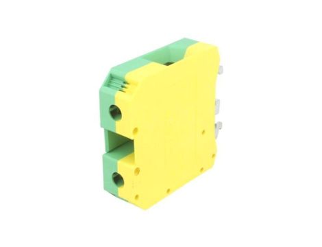 USLKG50 Złączka szynowa, na szynę DIN, zacisk śrubowy, żółto-zielony