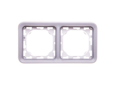 PLEXO55 Ramka podwójna pionowa szara 069685