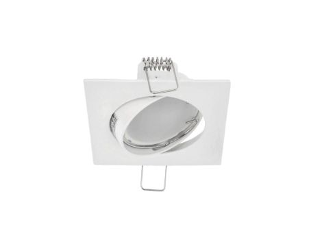 Punktowa oprawa sufitowa wpuszczana regulowana PARIL White IP20 kwadratowa biała EDO777319 EDO