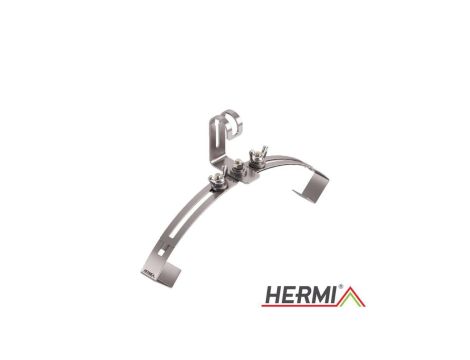 Podpora zwodu na gąsior, dwustronna regulacja, stal nierdzewna A2