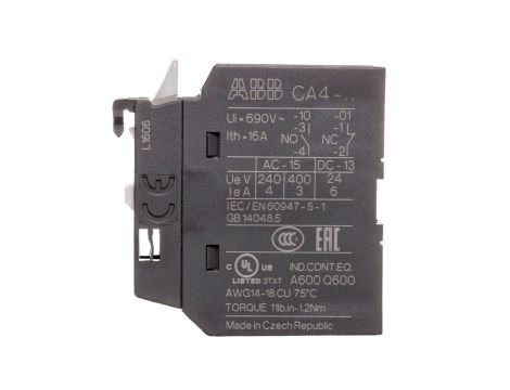 Styk pomocniczy 0Z 1R montaż czołowy CA4-01 1SBN010110R1001