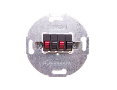 Mechanizm gniazda głośnikowego podwójnego, antracytowy Merten MTN467014