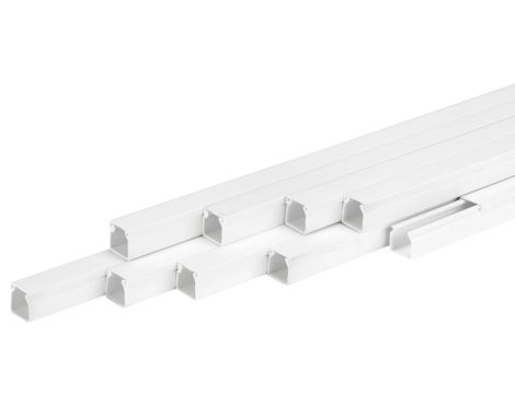 KORYTO KABLOWE LISTWA KANAŁ KABLOWY KORYTKO Z POKRYWĄ 16x16 PACZKA 4/EB/KK 16x16/1M