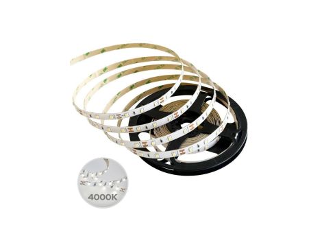 Taśma SEKRO LED 4,8W/m NW barwa neutralna, DC 12V, 60led/m, CRI80, IP56, silikon, 4000K, 5 m rolka, EDO777704