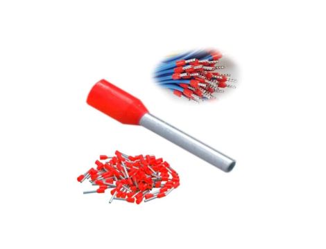 Trytyt Końcówka tulejkowa izolowana DUI-1,0-10CR czerwony 100szt