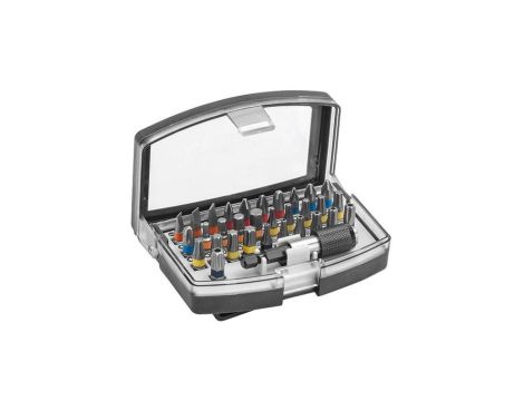 Zestaw bitów 32 szt. PH, PZ, TX, Hex, SZ, uchwyt magnetyczny