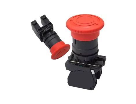Przycisk Grzybkowy Awaryjny Bezpieczeństwa 2NO Czerwony XB5-AS543 2NO VCX