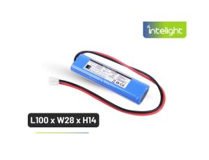 Pakiet akumulatorów LiFePO4 12,8V 600mAh do oprawy WARS 3W 1H / PRIMUS LED HP 3W 1h / AURA AT 1h - L100 x W28 x H14 / 96087