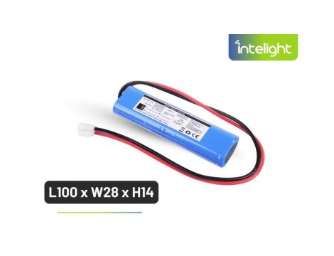 Pakiet akumulatorów LiFePO4 12,8V 600mAh do oprawy WARS 3W 1H / PRIMUS LED HP 3W 1h / AURA AT 1h - L100 x W28 x H14 / 96087