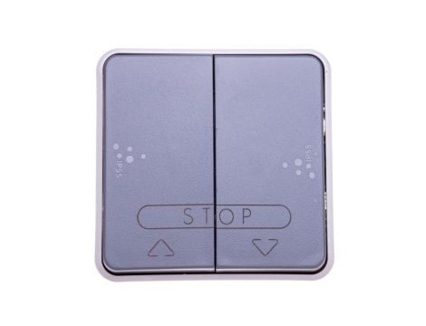 PLEXO55 Przycisk żaluzjowy szary 069539