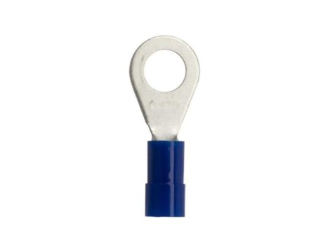 Końcówka oczkowa izolowana typ KC DIN 2,5mm2 / M6 miedziana cynowana galwanicznie niebieska 100szt.