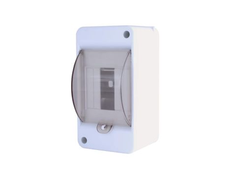 Rozdzielnica natynkowa S-3 (N+PE) 1x3 moduły IP40 z drzwiami transparentnymi INCOBEX