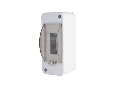 Rozdzielnica natynkowa S-2 1x2 moduły IP20 57x140x67mm drzwi transparentne dymne INCOBEX