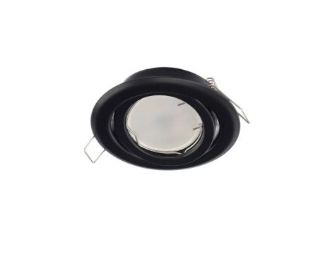 Punktowa oprawa sufitowa wpuszczana regulowana DAIRA Black IP20 okrągła czarna EDO777299