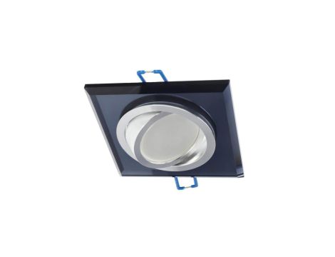 Punktowa oprawa sufitowa wpuszczana CRYSTAL R Black IP20 kwadratowa szkło czarna EDO777405