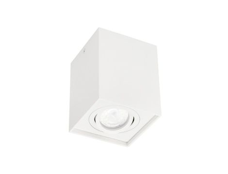 Punktowa oprawa sufitowa natynkowa PALLAD 1 White GU10 kwadratowa biała EDO777109